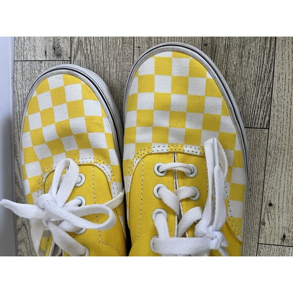 VANS Old Skool Yellow Checkerboard Skateboard Sneakers US Men 4.5 Women 6.0 - Picture 8 of 12